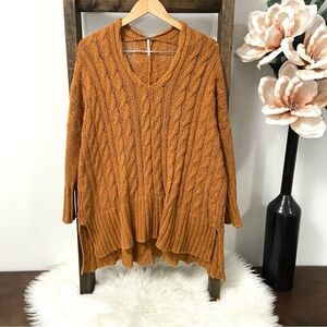 Free People cable knit sweater